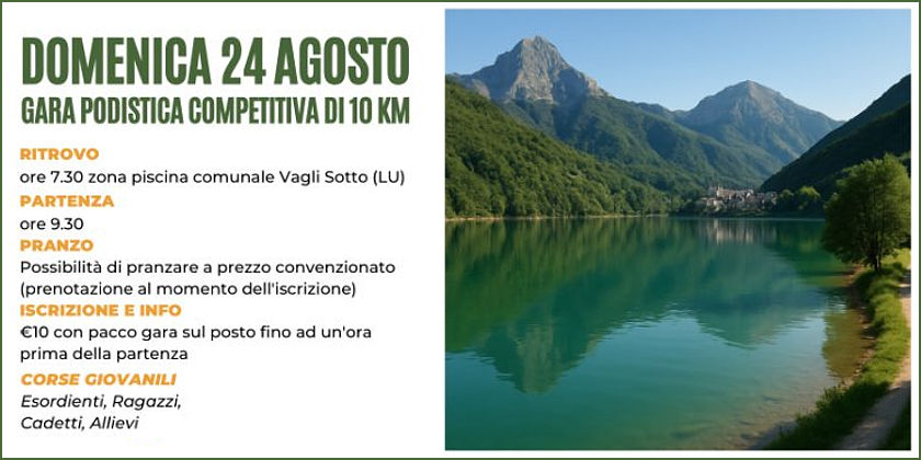 Gara Podistica Lago di Vagli Campocatino